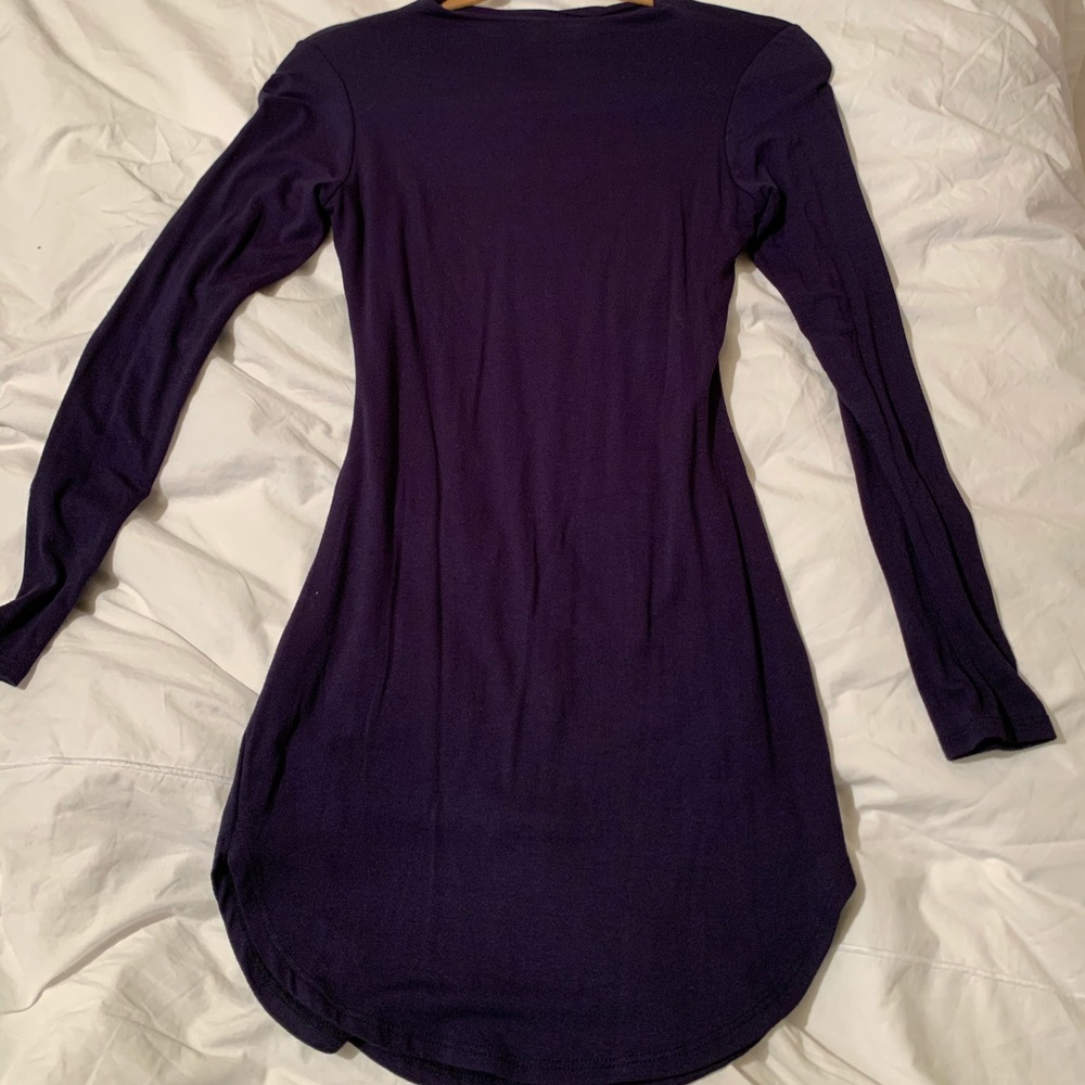 Mini round hem dress